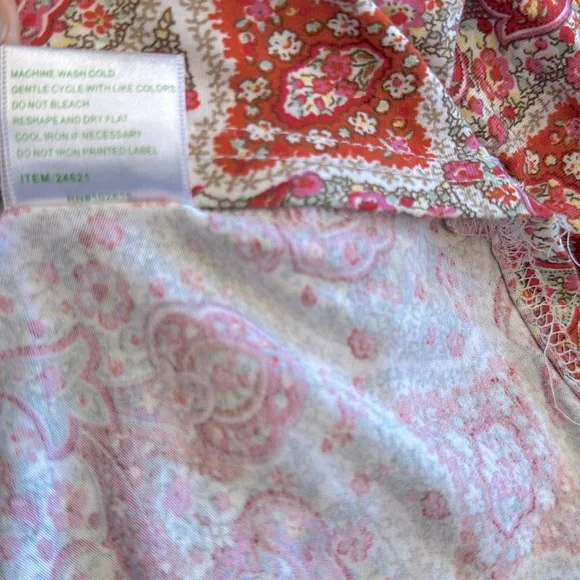 Garnet Hill Long Tier Garden Maxi Dress M - Picture 8 of 9